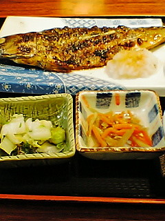 焼き魚定食 さば