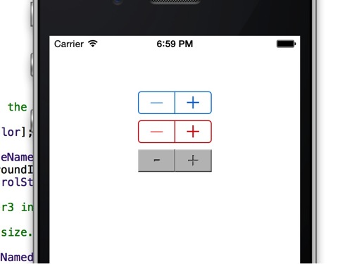 【iPhoneアプリ開発】UIStepperの見た目をカスタマイズする方法