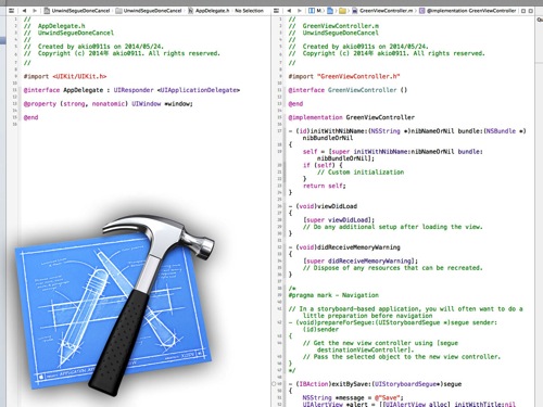 Xcode 5のアシスタントエディターにて、片方で開いているファイルをもう片方で開く小技