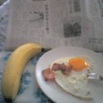 ショパンを聞きながらのシンプルな朝食