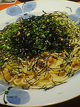 納豆とオクラのパスタ＠鎌倉パスタ