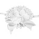 ヘッドドレス白＆Aラインフリルワンピース　ピンク