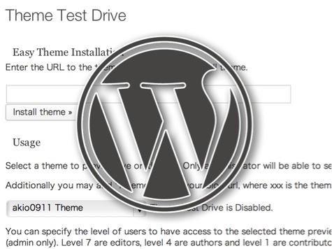 これは便利！ 本番環境でテーマのテストができるWordPressのプラグイン Theme Test Drive